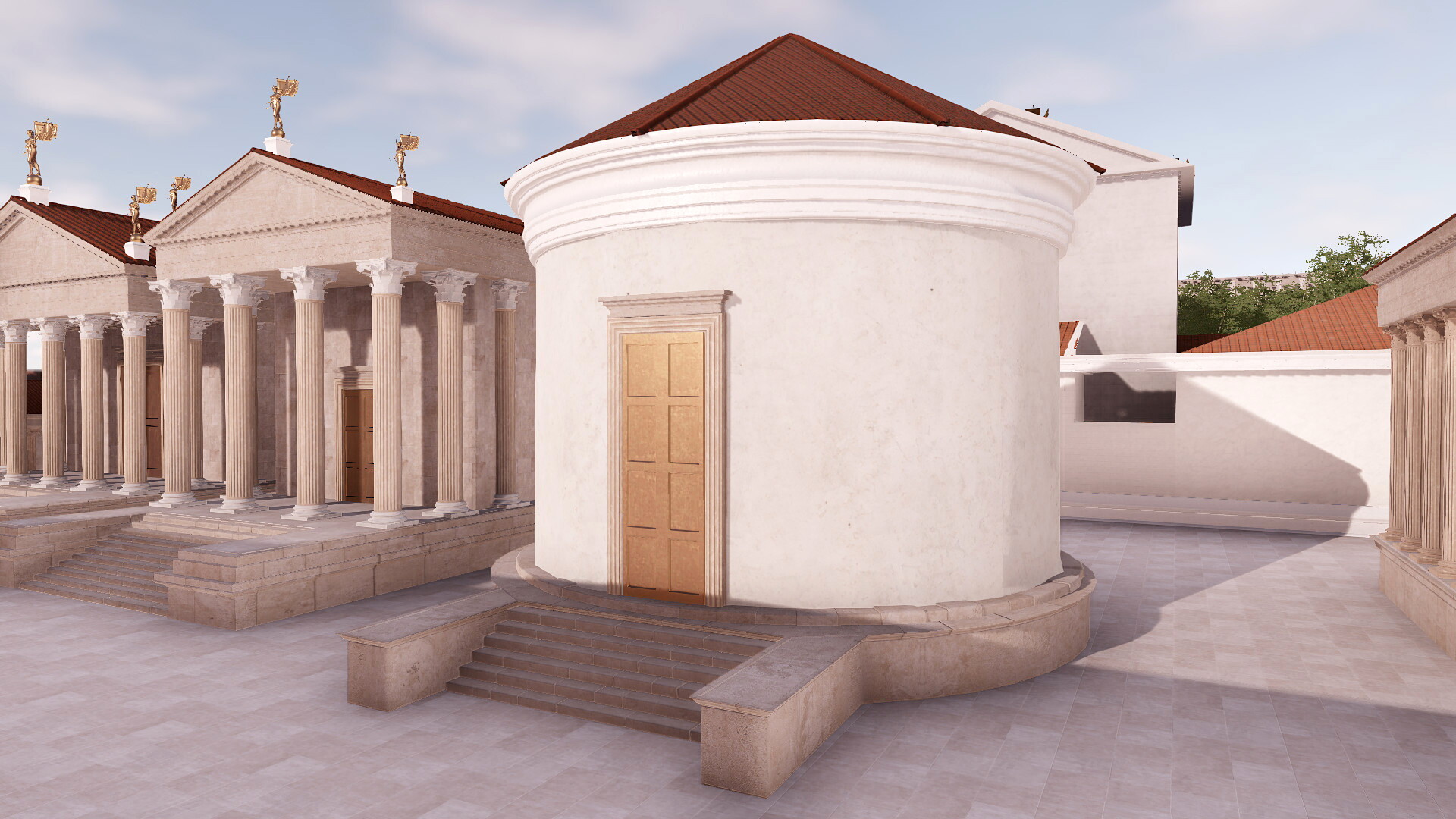 Temple B (Largo Argentina) : Image de restitution virtuelle.