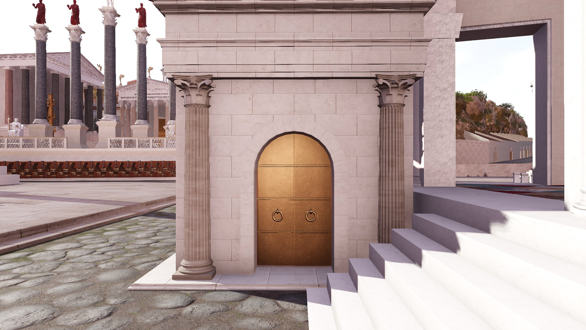 Temple de Janus (forum romain) : Image de restitution virtuelle.