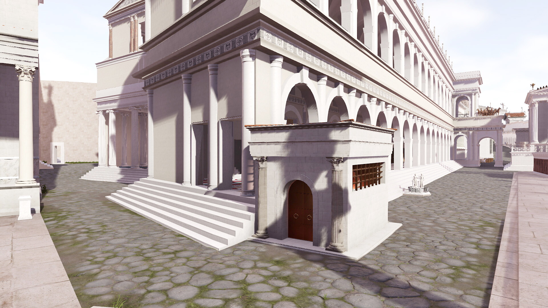 Temple de Janus (forum romain) : Image de restitution virtuelle.