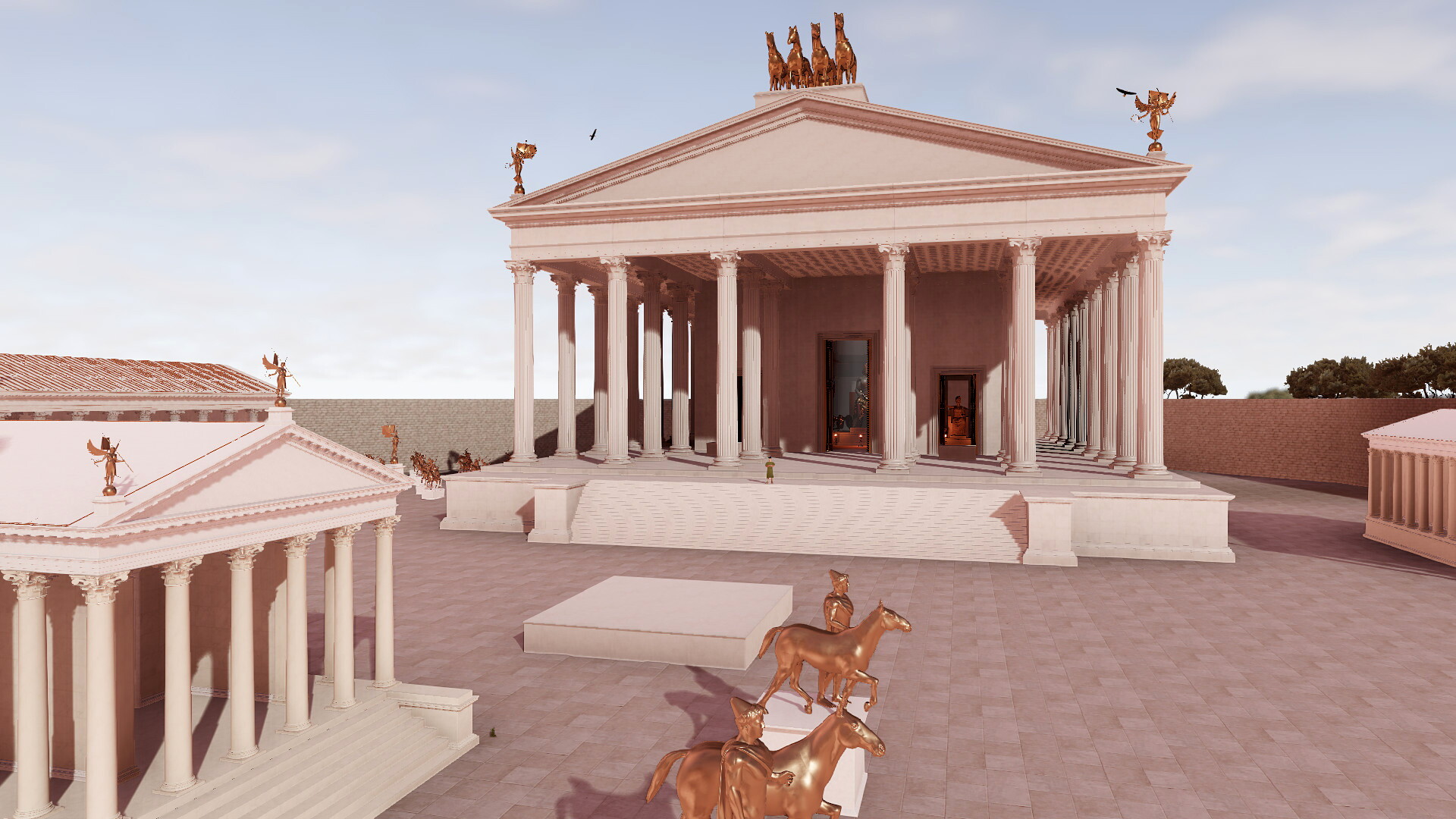 Temple de Jupiter Capitolin : Image de restitution virtuelle.