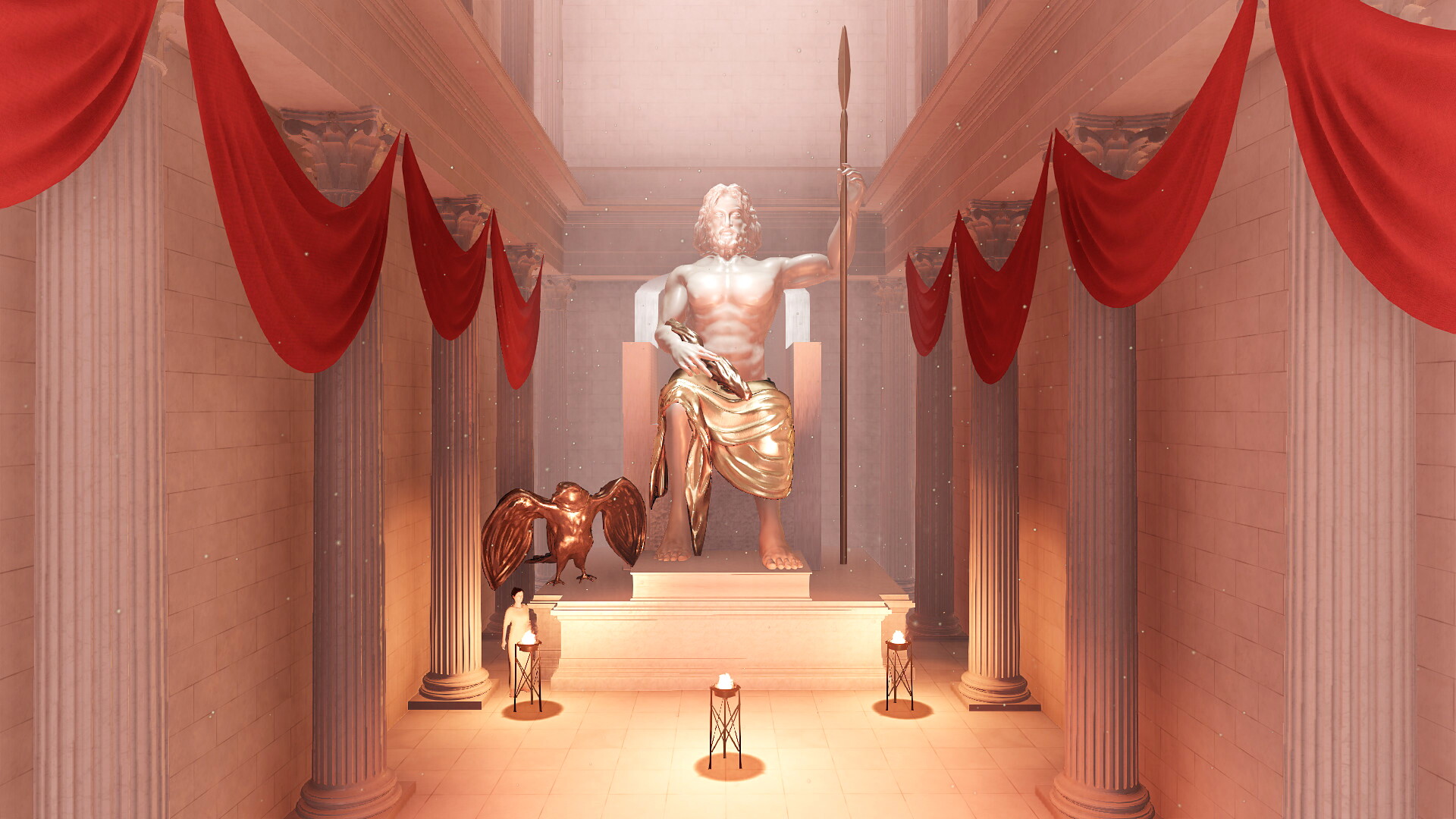 Temple de Jupiter Capitolin : Image de restitution virtuelle.