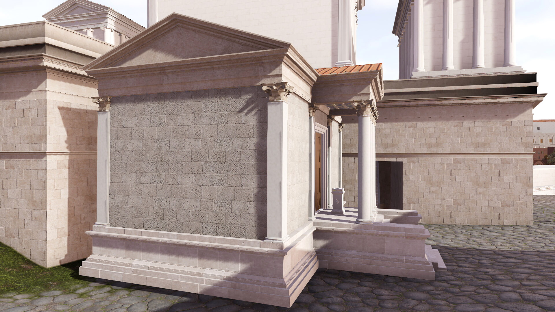 Temple de Véiovis (Capitole) : Image de restitution virtuelle.