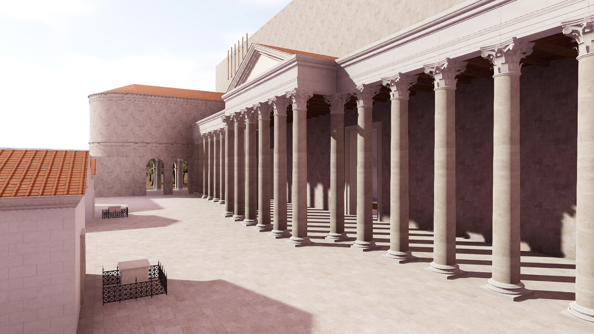 Théâtre de Marcellus : Image de restitution virtuelle.
