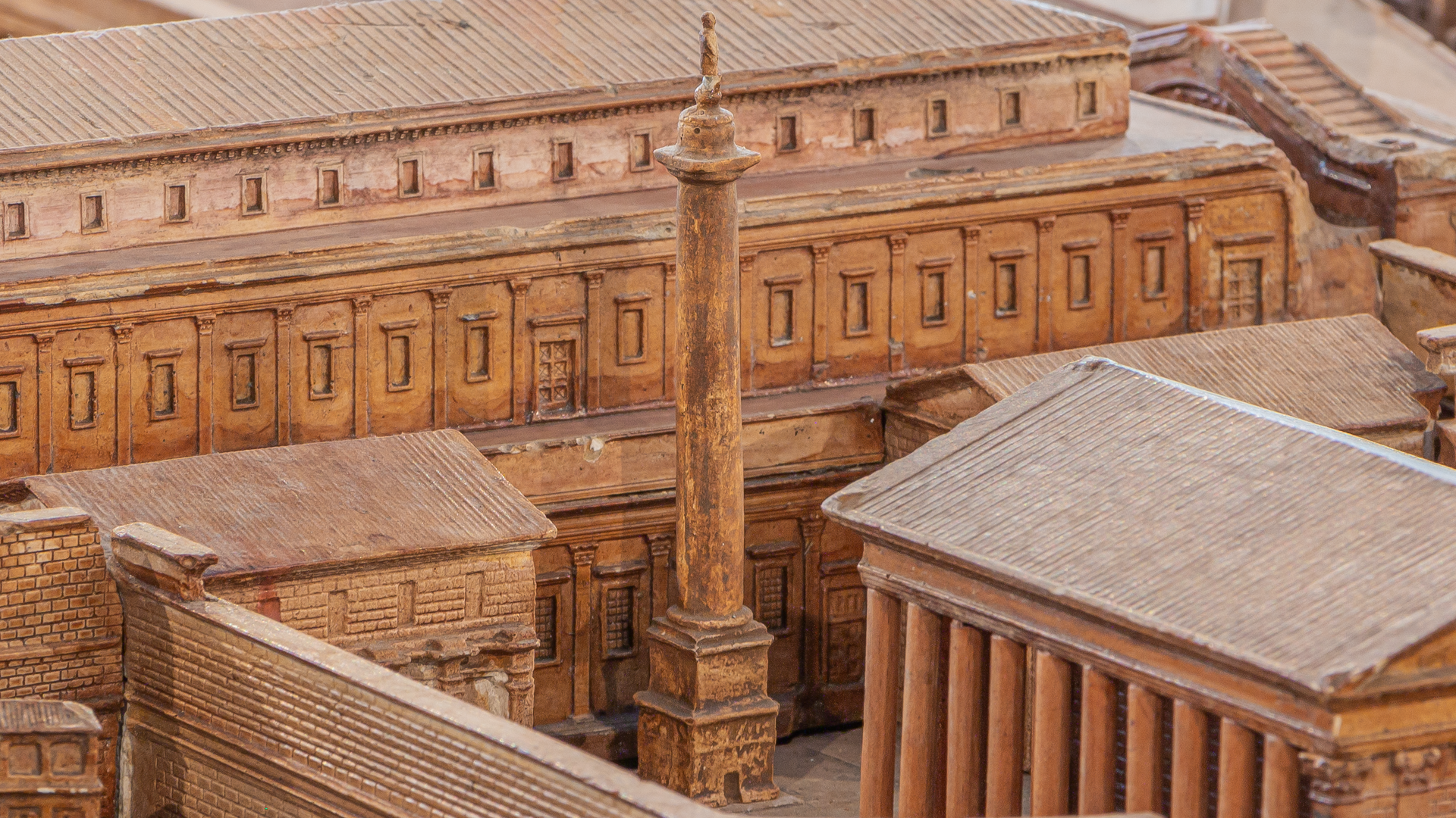 Colonne de Trajan : Photo de la maquette réalisée par P.Bigot.